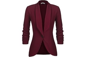 UNibelle Blazer Damen Elegant Sportlich Longblazer 3/4 Arm Business Büro Jacke Blazer Slim Fit S-3XL