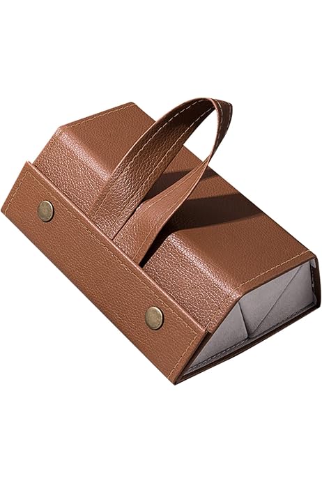 Étui à Lunettes Rigide En Cuir PU Et Métal - Protection Anti-Choc Pour Lunettes De Soleil Ou Vue