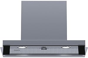 Candy CPY6MXVGG, wbudowany okap 60 CM, 3 poziomy mocy, 620 M3/H, zawór zwrotny, filtr węglowy, aluminiowy filtr przeciwtłuszczowy, oświetlenie LED, 69DB, stal nierdzewna