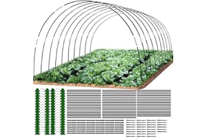 Anyingkai Gewächshausreifen Folientunnel,Bögen Für Folientunnel,Gartentunnel Reifen,Gewächshausreifen Fiberglas,Tunnelbogen Für Hochbeet,Gartenreifen Hochbeet (50PCS)