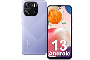 Blackview Mobile Phone, Wave 6C, Android 13 Phone, 5100mAh, 10W Fast Charge, 4GB+32GB/1TB, 6.517’’ HD+ Display, Octa-core 2.0GHz, 4G Dual Sim, Face Unlocked, OTG, GPS - Purple