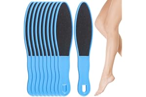 TYFYH 10 Stück Hornhautfeile Fussfeile Hornhautraspel Fußfeile Hornhautentferner, Fußfeile Set für Trockene, Rissige Füße und tote Haut (Blau)