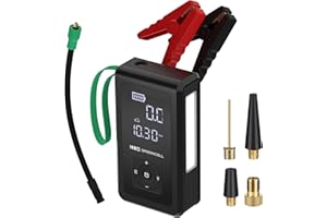 ‎GREEN CELL Green Cell PowerBoost Air Power Bank Jump Starter, 1000 A Car Jump Starter Starter, Power Bank z wyświetlaczem, USB-A i USB-C do szybkiego ładowania 8000mAh