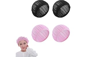 HJDJBD 4 pezzi di protezione per il sonno dei capelli, rete per dormire, cappellino in rete, cappellino, cappellino per capelli, traspirante, rete per capelli da notte, per proteggere i ricci, da uomo