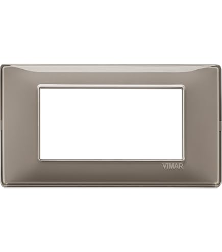 Placca Vimar Classic 4 Moduli, Grigio - Per Serie Arké - Foto 5