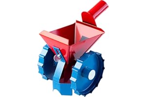 KADAX Esparcidor esparcir abono, Semillas y Sal de Carretera, esparcidor de abono de Acero, sembradora, esparcidor Manual de Semillas para jardín, césped, Resistente a la Intemperie