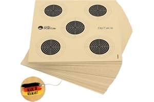 ‎OPTACS OpTacs Luftgewehrscheibe 14 x 14 cm mit 5 Spiegeln - 100 Stück