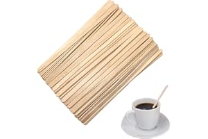 GNAUMORE Wooden Coffee Stirrers, 50 Pieces Coffee Stirrers, Coffee and Tea Stirrers, Coffee Sticks for Mixing Coffee, Wooden Coffee Sticks.