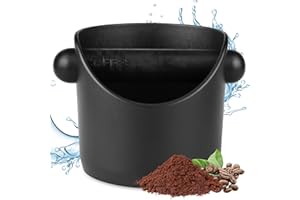 Rhitchy Accesorios Cafe Recipiente Posos Cafe: Bote para Tirar los posos del café Bote Cafe Café Knock Box Caja de Molido Recipiente para posos café Espresso Knock Box Caja Filtro de café