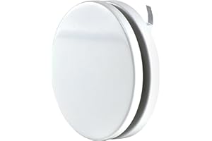 STEINBERG14 Blanco Ø 125mm Difusor de Ventilación de Suministro de Aire, Valvula de Disco Ajustable, Rejilla Redonda de Ventilacion para Entrada de Aire, de Acero