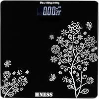 HNESS Electronic Thick Tempered Glass & LCD Display Electronic Digital Personal Bathroom Health Body, Home Medical…