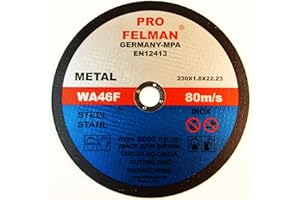 LEPIK 5 Stück Trennscheibe für Stahl 230 x 1,8 mm A30TBF INOX EN12413 Felman Pro