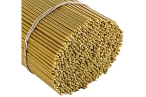 Danilovo Świece stożkowe w 100% z czystego wosku pszczelego (żółte) – prawosławne świece cerkiewne do modlitwy, rytuału, Bożego Narodzenia - bez sadzy, bez kapania, wysokie, giętkie, N120, wysokość 16