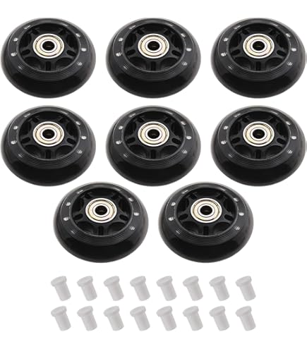JCCHT Lot De 8 Roues De Roller En Ligne 78 Mm 80 A Pour Patins à