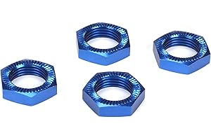 Losi Wheel Nuts, Blue Anodized (4): 5IVE-T, MINI WRC, LOSB3227