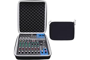 XANAD Hard Case for YAMAHA MG10XU or MG10 or MG0610-Input Stereo Mixer with Small Storage Cover - Carrying Storage Bag