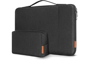 ‎DOMISO DOMISO Laptoptasche 17 Zoll Hülle Stoßfest Wasserdicht Laptop Sleeve PC Case Notebook Schutztasche für 17.3" HP Pavilion 17 Envy 17/Dell Inspiron 17/Lenovo IdeaPad/LG Gram/ASUS/MSI,Schwarz