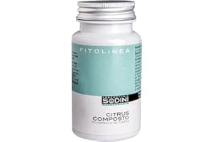 LABORATORIO SODINI FITOLINEA Citrus Composto - Integratore Alimentare - con Guaranà, Ananas e Citrus - per il Metabolismo dei Grassi e il Drenaggio dei Liquidi - 70 capsule