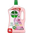 Dettol Antibacterial Power Floor Cleaner, Rose, 3L