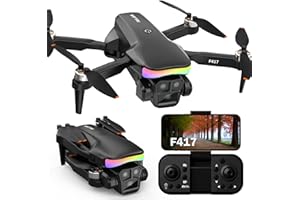 FAKJANK Mini Drone avec Camera 1080P Lentille Réglage Électrique 90° LED RGB pour drone adulte débutant,Drone FPV Contrôle Gestuel/Gravité Brushless Mode Sans Tête Maintien d’Altitude,Vol Waypoint,3D Flip