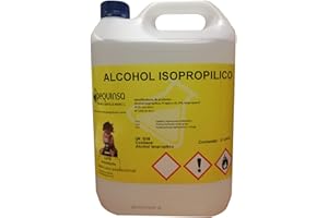 PEQUINSA Alcohol Isopropilico 99,8%. Envase 5 Litros. Alta pureza.