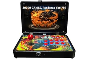 RegiisJoy 30000 in 1 Portable Arcade Game Console 14-inch HD Screen Single Player Pandoras Box 70S,Retro Video Game Machine 9000mAh Search/Hide/Save/Load/Pause Games