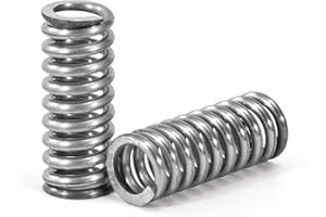 GUNGY Muelles de Compresion de Acero Inoxidable Resorte de Compresión 20mm Diámetro Alambre 1,3mm Diámetro Exterior 8mm Fuerza del Resorte 5KG 10 Piezas