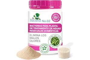 MR.BACTERIA Mr. Bacteria No. 2. Activador para su PTAR DOMÉSTICA - Planta de Tratamiento de Aguas RESIDUALES domésticas sin olores ni formación de espuma 500 g (1)