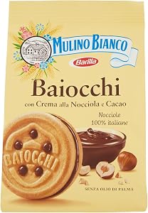 Mulino Bianco Biscotti Baiocchi con Crema alla Nocciola e Cacao 260 gr