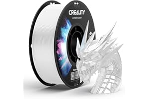 ‎CREALITY Creality PETG Filament 1.75 Icapiro rya 3D: Ubukomezi Buhebuje Bwuzuye Buringaniye +/- 0,02 mm, Ikiro 1kg (2.2lb) Nicapiro Ryinshi rya 3D FDM, PETG Filament, 1KG Biały