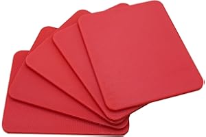 SKIR'CO (6 pcs) Plastic Flat Shims 3 mm, Frame Spacers 53 x 66 mm, Solid Leveling Spacers, Door and Window Frame Packers