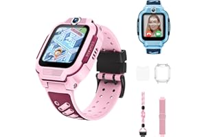 imoo Z3 Kinder-Smartwatch, 4G Video & Anrufe Watch Phone mit GPS-Tracking, IP68 wasserdicht, Lange Akkulaufzeit, Klassenzimmermodus, Fremdanrufer-Abweisung, Familien-Chat-Unterstützung (Rosa)