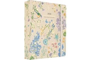 Kokonote - Agenda Annuel Semainier 2026 Fleurs | Agenda 2026 Professionnel, Weekly Planner, Fournitures de Bureau