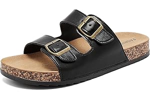 zaxunai Pantoletten Damen Herren, Sandalen Schlappen Sommer Mit Kork, Rutschfest Latschen Zehentrenner