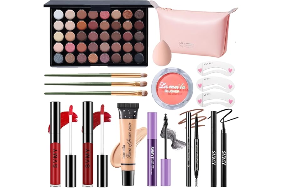 Makeup Set for Women, Makeup Full Kit for Beginners & Professionals, Travel Makeup Set for Teens & Adults, Makeup Gift Set for Girls, Eyeshadow Palette, Lip Gloss, Face & Eye Make up