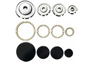 FRANZA Ariston Indesit - Kit 4 bruciatori Sabaf completi di anelli e piattelli spartifiamma per cucina piano cottura 4 fuochi - Made in Italy - AR03