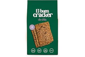KETONICO Crackers Keto Sin OMG, Sin Lactosa, Certificado Keto, 4.2g de Carbohidratos por Porción (Semillas de Chía)