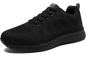 MINBEI Womens Sneakers Lightweight Ladies Trainers Breathable Woman Running Shoes Daily Walking Outdoor Fitness Athletic Lace Up Flat Fitness Air Sports Shoes