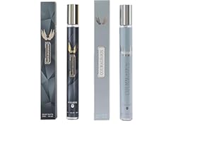 AZYBUOO Perfume Gifts for Men, 2 x 35ml Long-Lasting Eau de Parfum, Amber Notes &Woody Aquatic Notes, Travel Size Mini Perfume,Perfect For Daily Use & Gifting