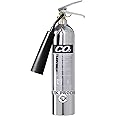 Premium FSS UK 2 KG CO2 FIRE EXTINGUISHERS. Chrome Polished. CE Marked. Ideal for Homes Kitchen Workplace Offices WORKSHOPS Warehouses GARAGES Hotels Restaurants