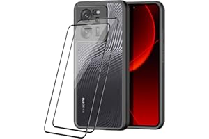 COMAKU Funda Xiaomi 13T/ Xiaomi 13T Pro, 2 Protectores de Pantalla, Frosted Feel Flowing Lines, Parte Trasera Dura translúcida, Carcasa de Borde Suave de TPU Compatible con Xiaomi 13T Pro, Negro