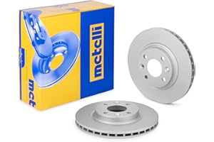 metelligroup 23-1504C Disco Freno Verniciato, Kit Composto da 2 Dischi Freno, Pezzo di Ricambio per Auto/Automobile, Certificato ECE R90