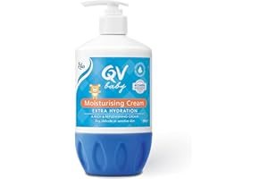 QV Baby Moisturising Cream, 500g - Rich Moisturising Cream With Glycerin and Vitamin B3 For Babies and Newborn, Non-Greasy For Sensitive Skin, with 24-Hour Protection, Baby Moisturiser, pH-balanced