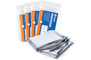 K Kingstar Emergency Mylar Thermal Blankets -Space Blanket Survival kit Camping Blanket (4-Pack).