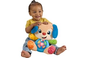 Fisher-Price Lärande leksak för nyfödda. Skratta och lär dig musikalisk plysch hund Smart Stages; för barn +6 månader flerspr