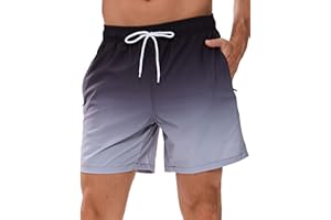 Decorie Bañador Hombre Secado Rápido Traje de Baño Hombre Bañador Corto con Forro de Malla y Bolsillos