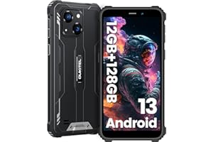 OUKITEL WP32 Téléphone Portable Incassable 12GO+128GO Téléphone Incassable Android 13, Écran 6,0" HD+, 6300mAh, 20MP Caméra, Smartphone Incassable IP68/69K/Dual SIM 4G/NFC/GPS/Face ID/OTG