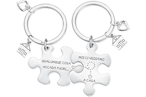 Aonveki Portachiavi Coppia Casa Nuova, Regalo San Valentino Anniversario Compleanno Natale per Lui e Lei, Regalo di Inaugurazione della Casa per Moglie Marito