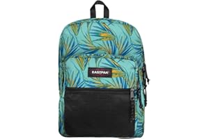 EASTPAK Pinnacle Sac à Dos, 38 L - Brize Palm Aqua, Bleu