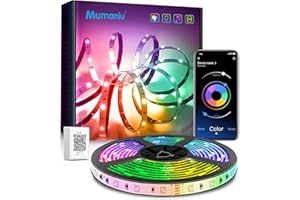 Mumaniu LED Strip Lights 30M(2 Rolls of 15m) Bluetooth, Ultra Long LED Ligh ts with Smart App Control Remote, Music Sync RGB Color Changing Flexible Led Lights for Bedroom Home Decoration